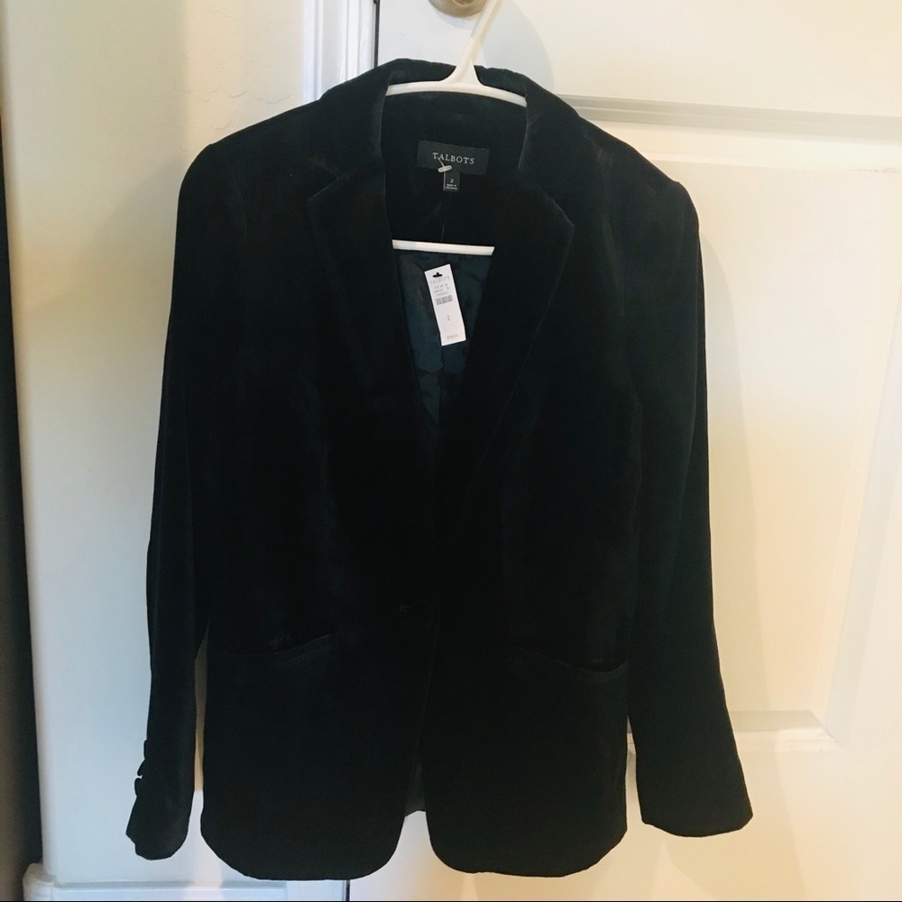 NWT Talbots Women’s Velvet Stretchy Blazer size 2